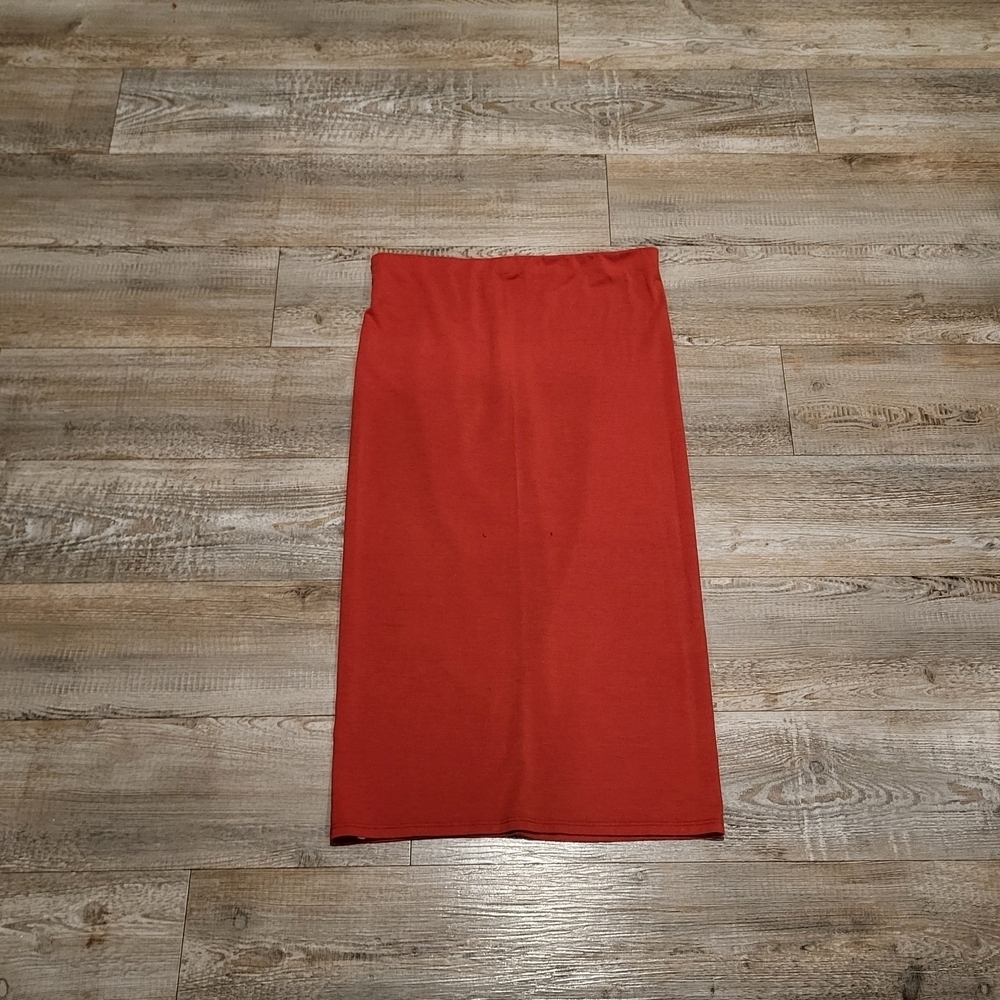FIRE Los Angeles Solid Red Pencil Skirt Womens Size Medium